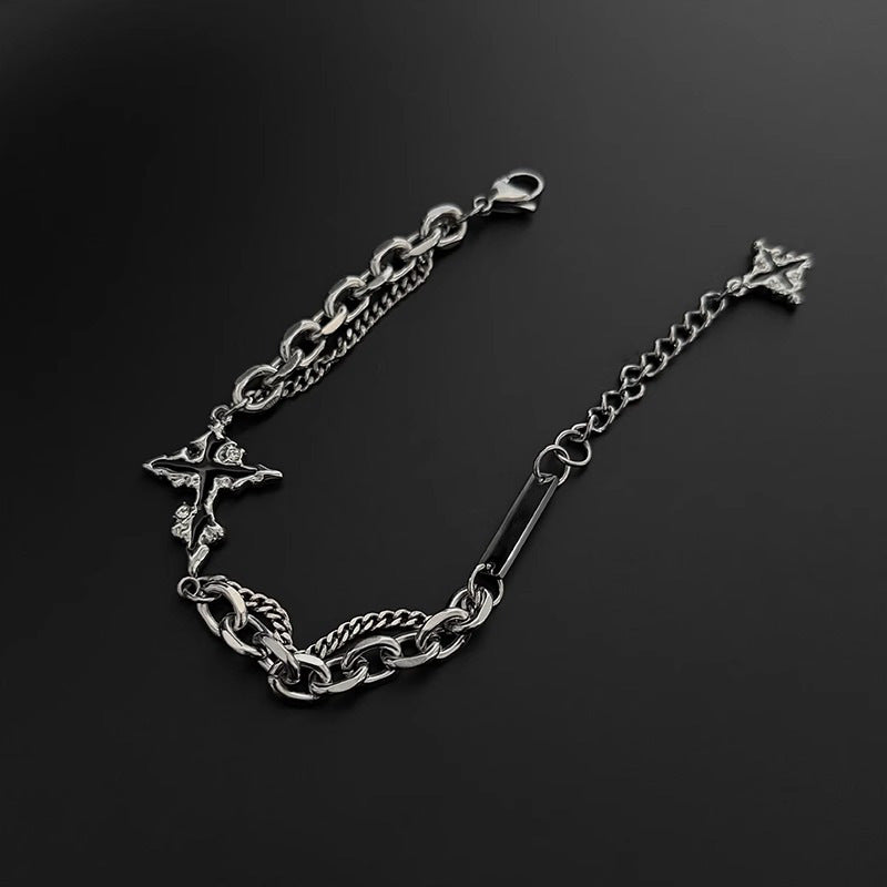 "Melting Cross Bracelet"